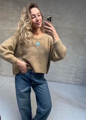 East jumper Sand Melange American Vintage 